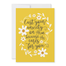 Cast Your Anxiety on Him because He Cares