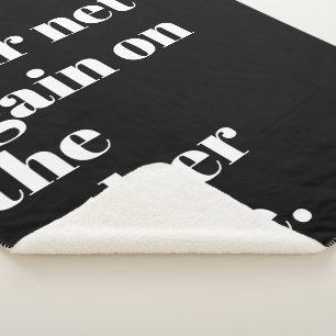'Cast Your Net Again On The Other Side' Gift Sherpa Blanket