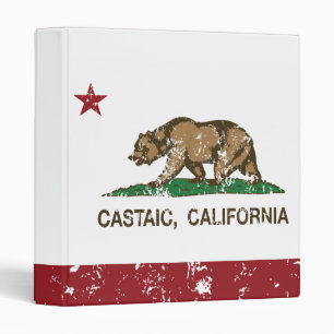 Castaic California Republic Bear Distressed Binder