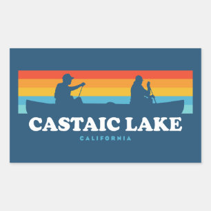 Castaic Lake California Canoe Sticker