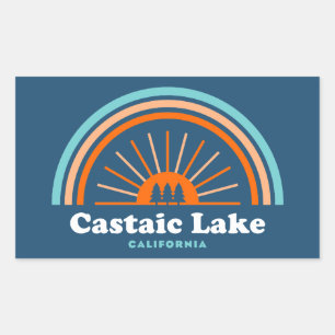 Castaic Lake California Rainbow Sticker
