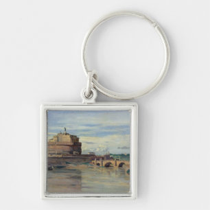 Castel Sant' Angelo and the River Tiber, Rome Keychain
