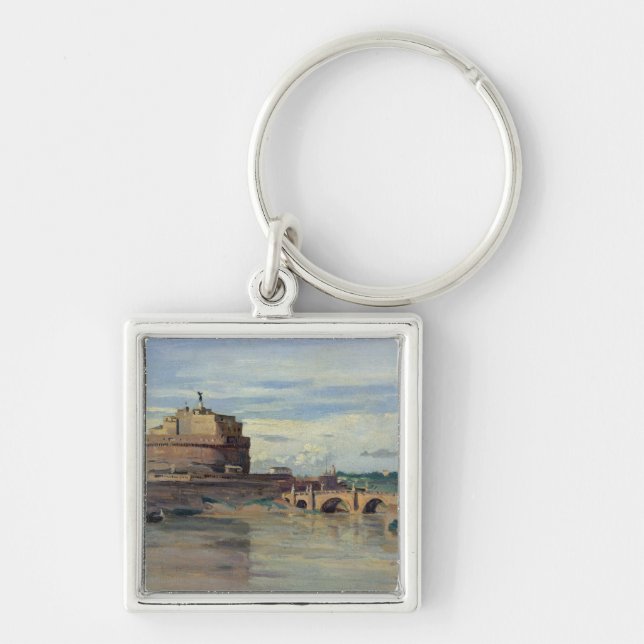 Castel Sant' Angelo and the River Tiber, Rome Keychain (Front)