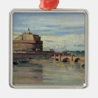Castel Sant' Angelo and the River Tiber, Rome