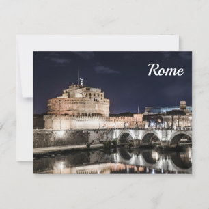 Castel Sant Angelo at night in Rome