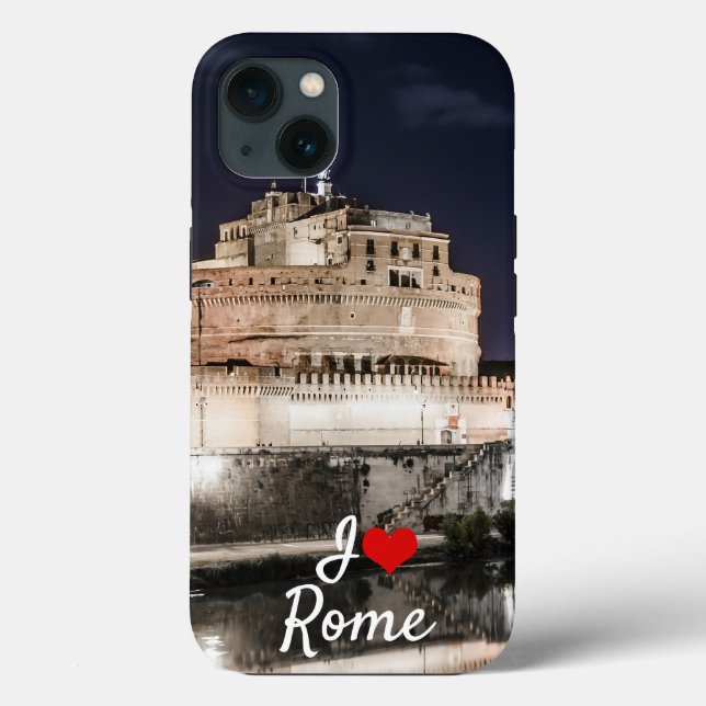 Castel Sant Angelo at night in Rome Case-Mate iPhone Case (Back)