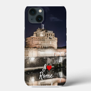 Castel Sant Angelo at night in Rome iPhone 13 Case