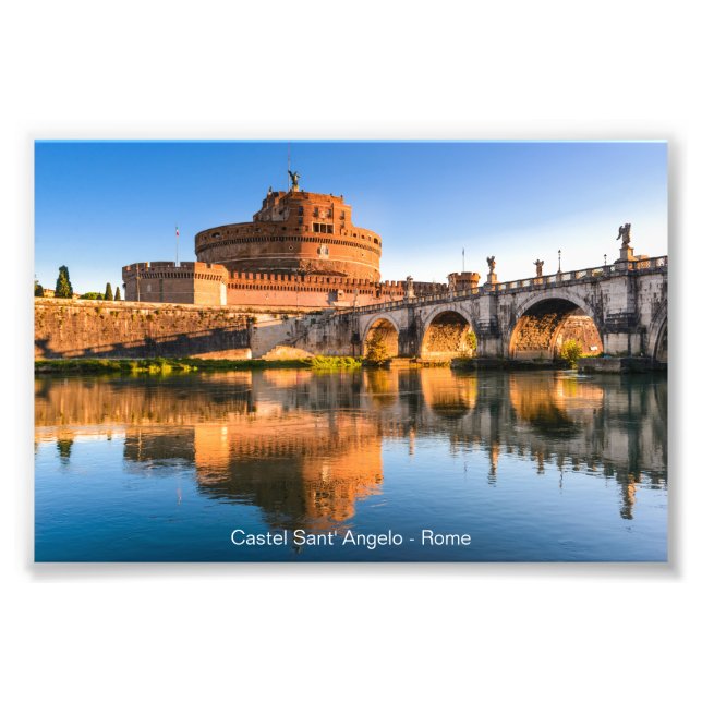  Castel Sant' Angelo in Rome Photo Print (Front)