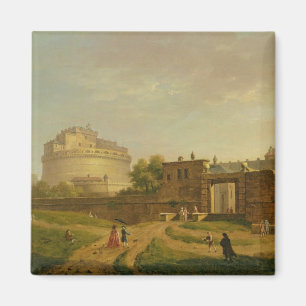 Castel Sant'Angelo, Rome, 1776 (oil on canvas) Magnet