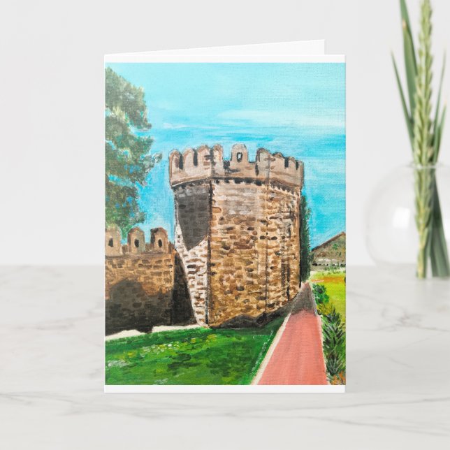 Castell de Benisanó Painting by Alfred Fox Card (Front)