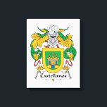 Castellanos Family Crest Canvas Print<br><div class="desc">Castellanos Coat of Arms</div>