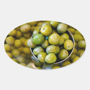 Castelvetrano Sweet Green Olives Oval Sticker