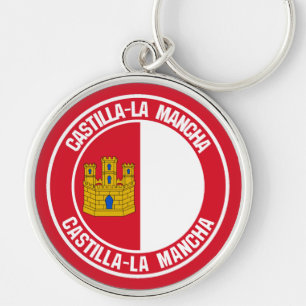 Castilla–La Mancha Round Emblem Keychain