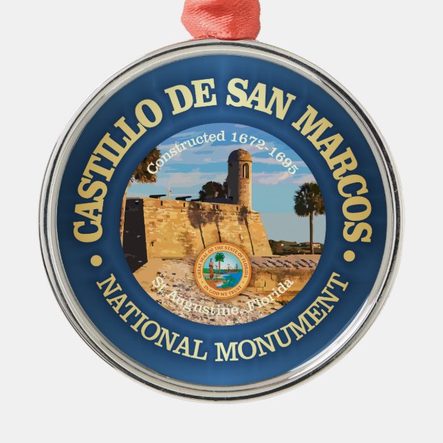Castillo de San Marcos (NM) Metal Ornament (Front)