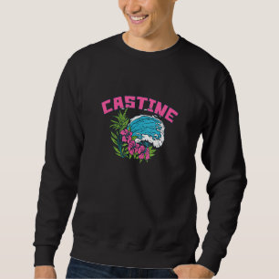 Castine Maine Summer Me Tropical Us Cities Floral Sweatshirt