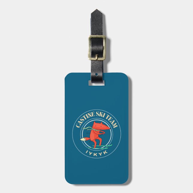 Castine Ski Team Luggage Tag (Front Vertical)
