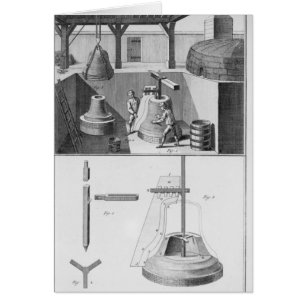 Casting bells, illustration from 'Encyclopedia'