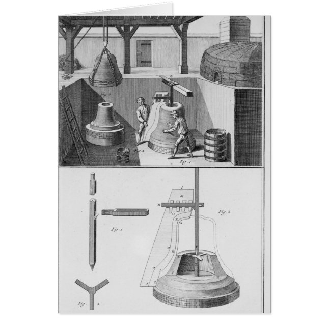 Casting bells, illustration from 'Encyclopedia' (Front)