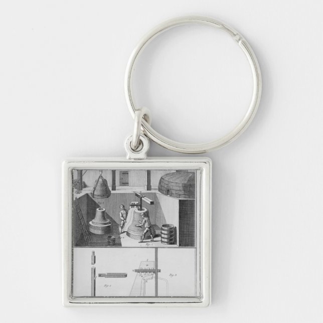 Casting bells, illustration from 'Encyclopedia' Keychain (Front)