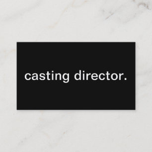 Casting Director Business Card