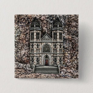 Castle 2 Inch Square Button