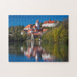 Castle and Abby by the River Jigsaw Puzzle