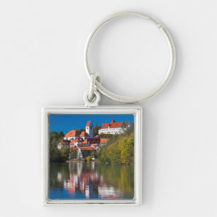 Castle and Abby by the River Keychain