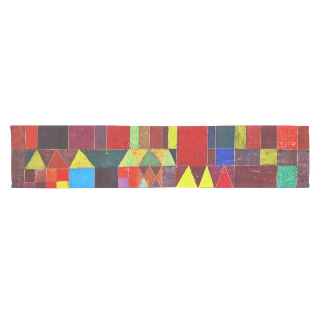Castle and Sun, Paul Klee Short Table Runner (Horizontal)