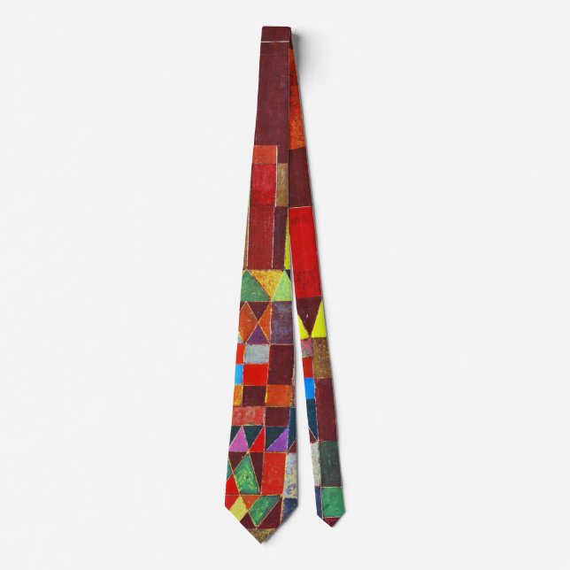 Castle and Sun, Paul Klee Tie (Front)