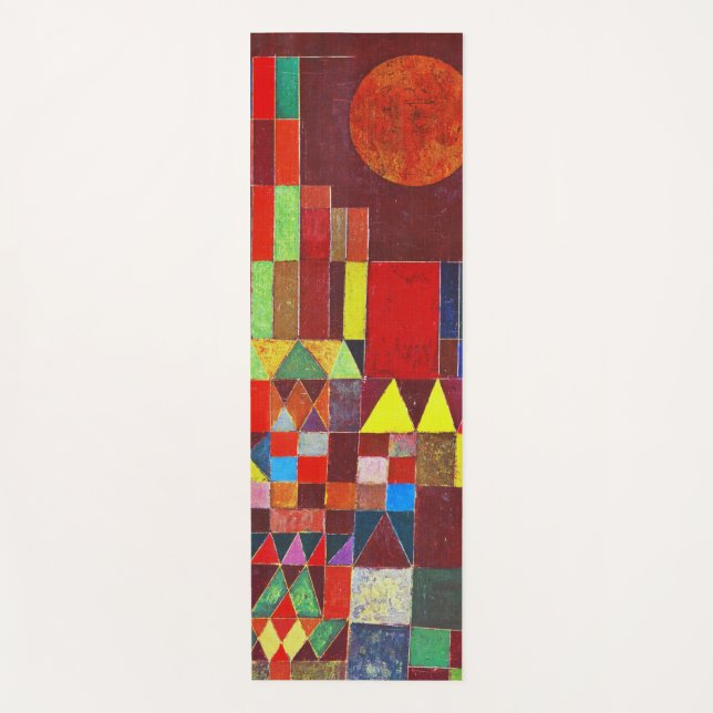 Castle and Sun, Paul Klee Yoga Mat (Front)