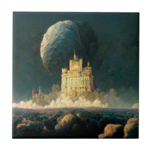 Castle At The Edge Of The World Fantasy Sci-Fi Tile
