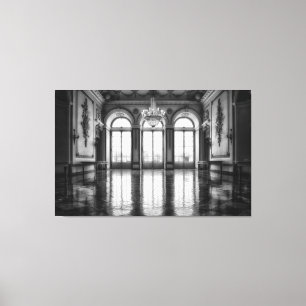 castle ballroom wrapped canvas