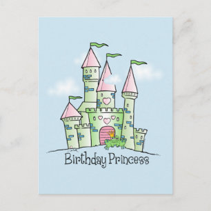 Castle Birthday Princess Postcard