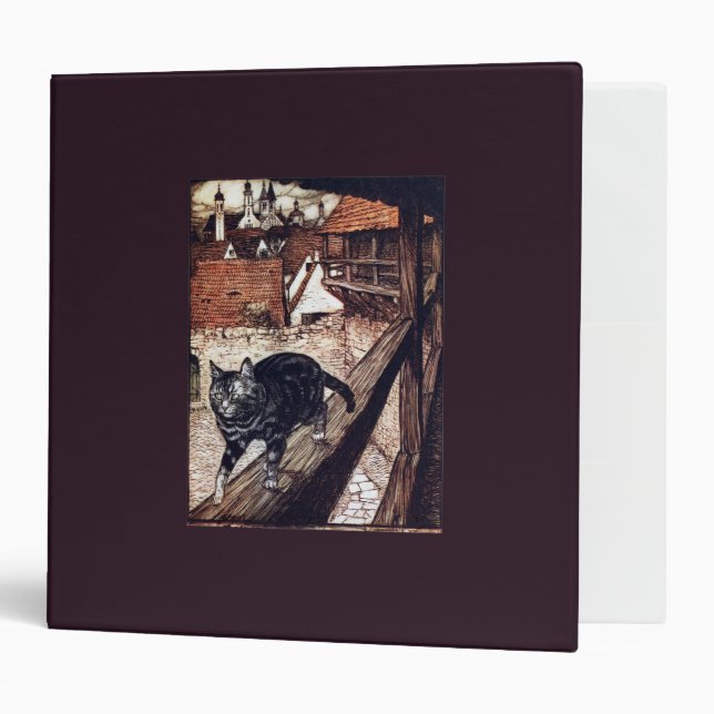 Castle Cat Rackham Illustration Binder (Front/Inside)