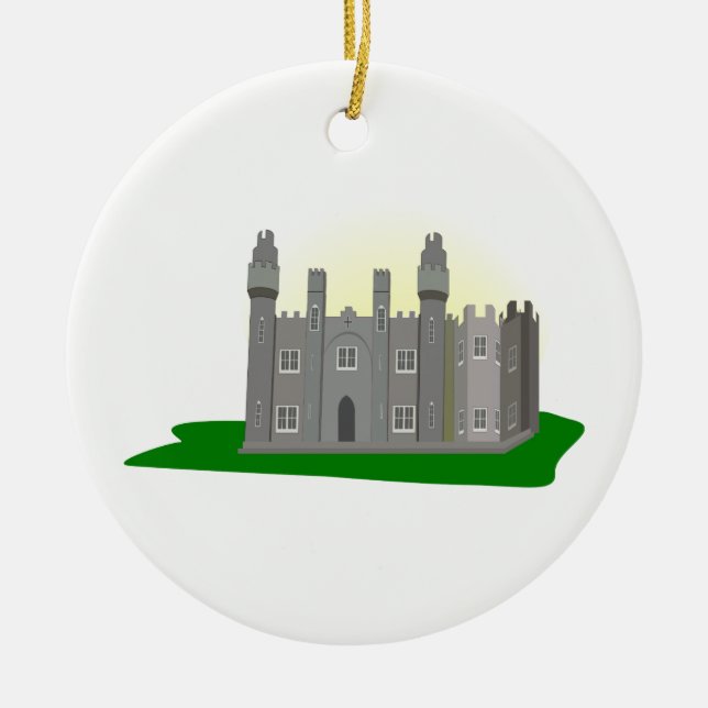 Castle Ceramic Ornament (Front)
