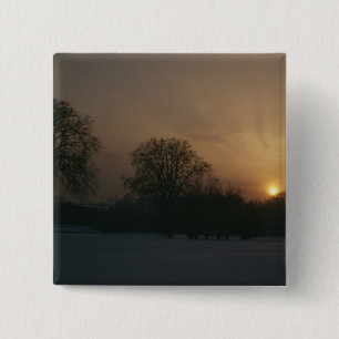 Castle Charlottenhof, Sunset 2 Inch Square Button