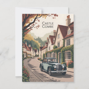 Castle Combe vintage Postcard