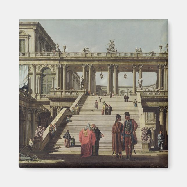 Castle Courtyard, 1762 Magnet (Front)