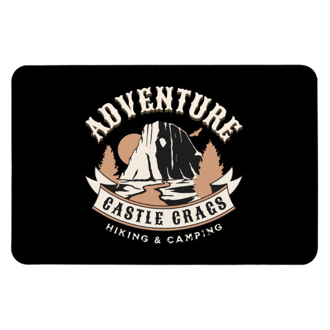 Castle Crags State Park California Magnet (Horizontal)
