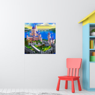 Castle Digital Fantasy Art Poster #07