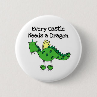 Castle Dragon 2 Inch Round Button
