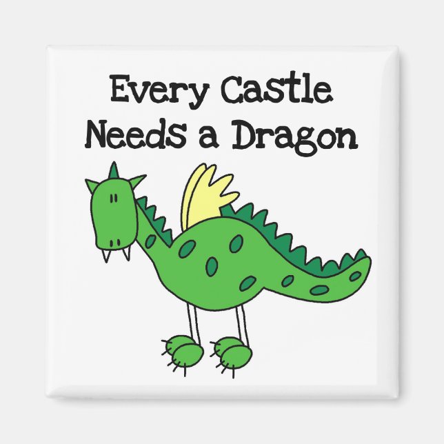 Castle Dragon Magnet (Front)