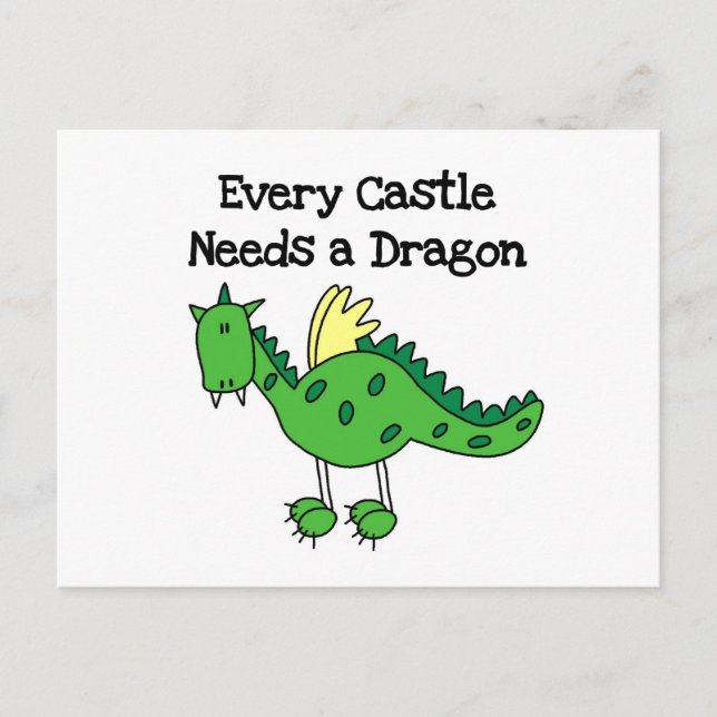 Castle Dragon Postcard (Front)