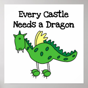 Castle Dragon Poster