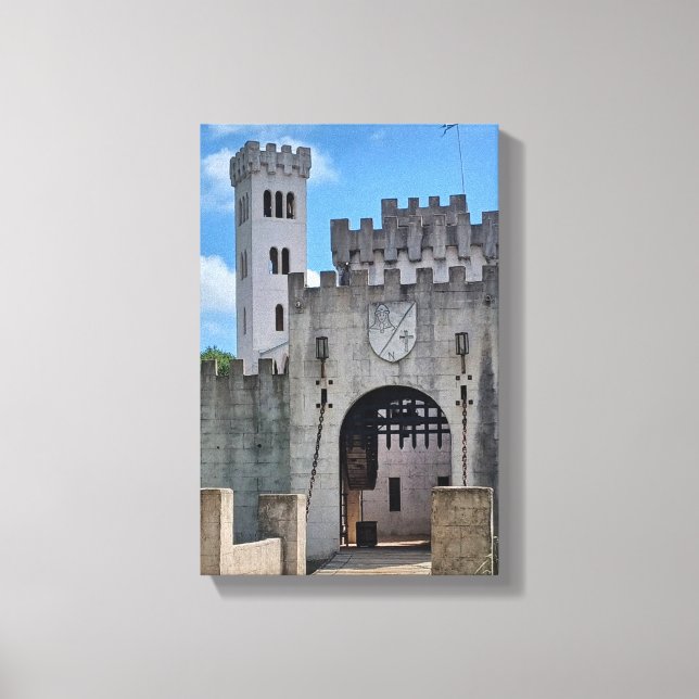 Castle Drawbridge Canvas Print (Front)