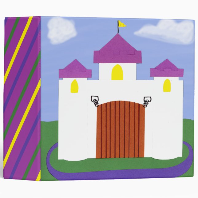 Castle Fairytale with Purple Turrets Binder (Front/Spine)