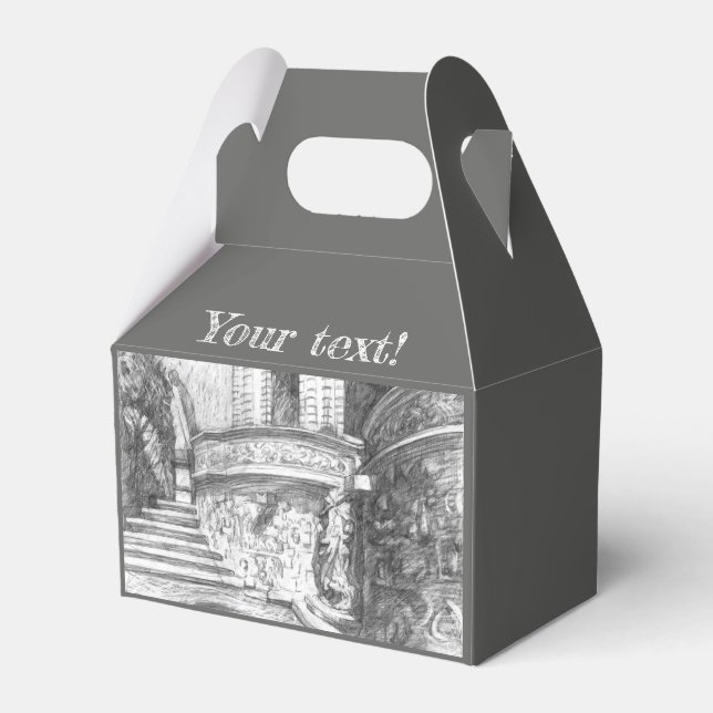 Castle Favor Box (Front Side)
