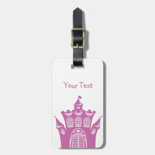 Castle for princess luggage tag