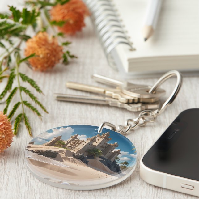 Castle from the Beach of Possibilities Keychain (Front Right)
