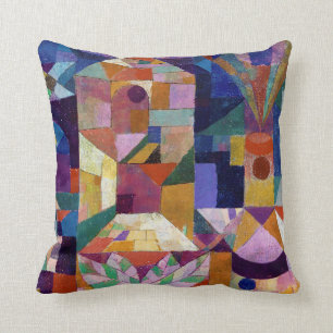 Castle Garden, Paul Klee Throw Pillow